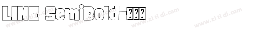 LINE SemiBold字体转换